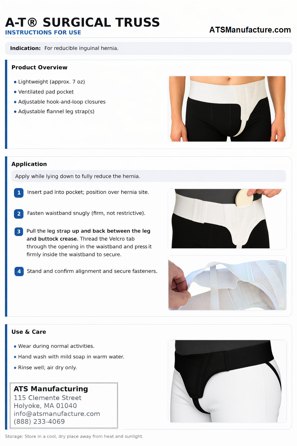 Double Hernia Relief Belt